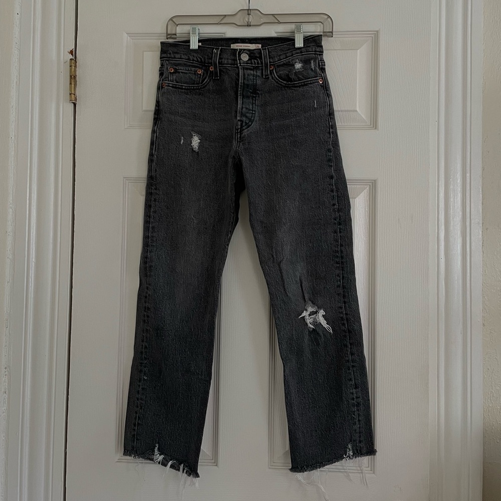 Levi wedge straight jeans